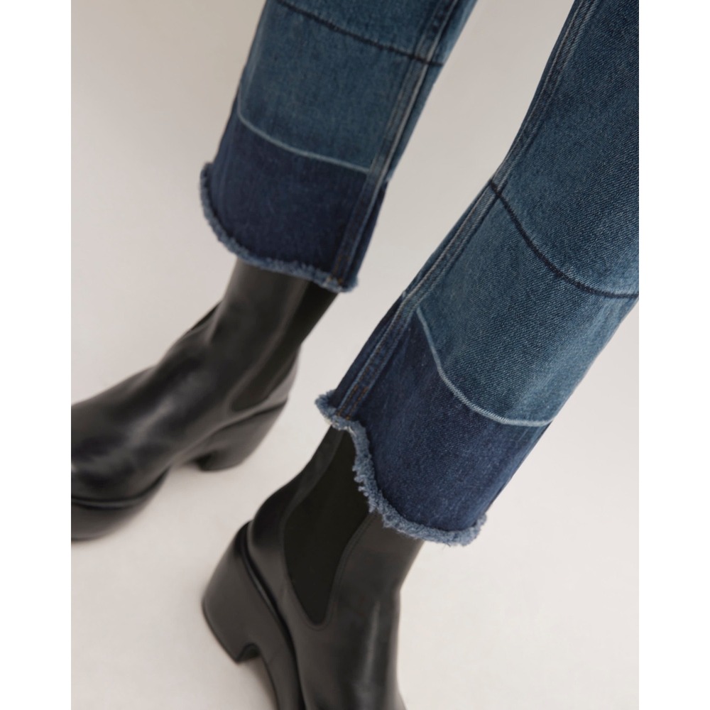 Everlane The Way High Jean Abyss Straight Leg Frayed Hem Denim Blue Women's‎  27 - Picture 16 of 16